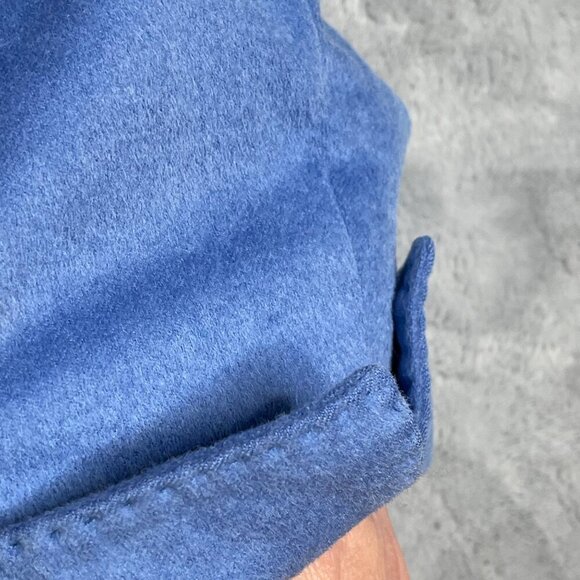 Lafayette 148 Loro Piana Wool Angora Blazer Jacket Women's 14 Blue 3 Button - Picture 8 of 14